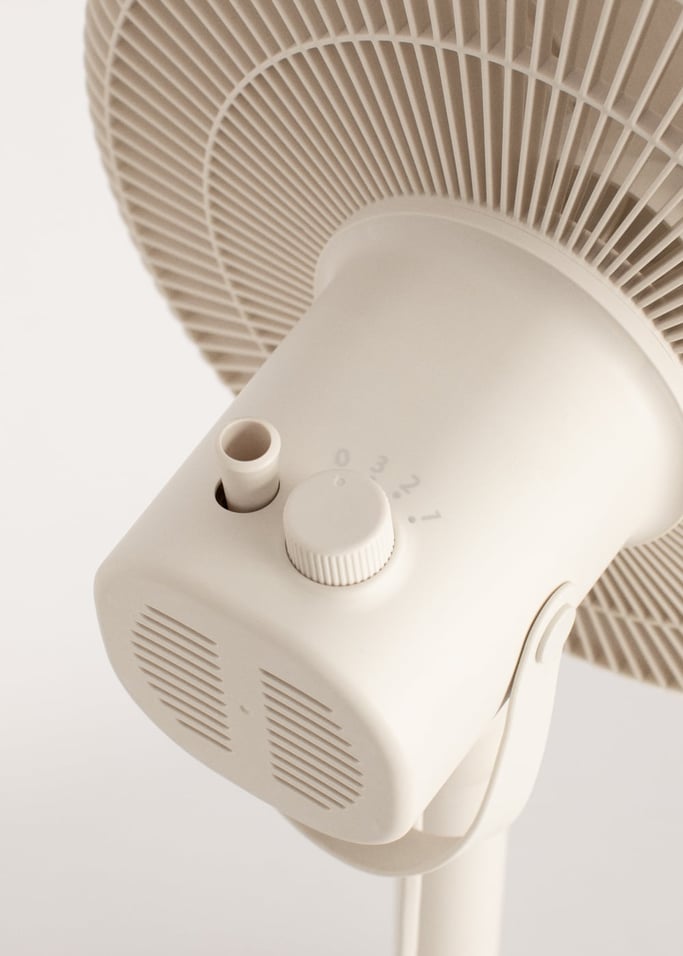 Foldable Air Stand - 50W Foldable Pedestal Fan - Off White