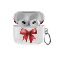 Coque Nœud Rouge Pour Apple Airpods 4