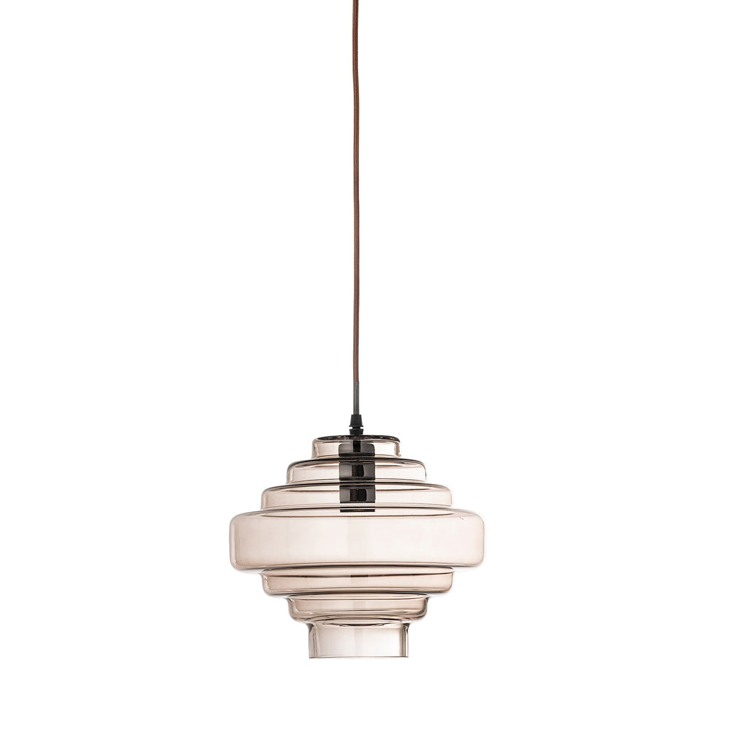 Ilua - Lot de 2 Suspensions - Marron - Verre