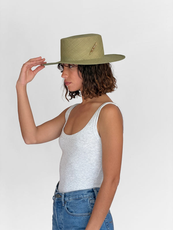 Alba Straw Hat - Sage