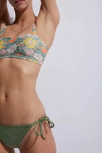 Serena Bikini Bottom - Shiny Khaki