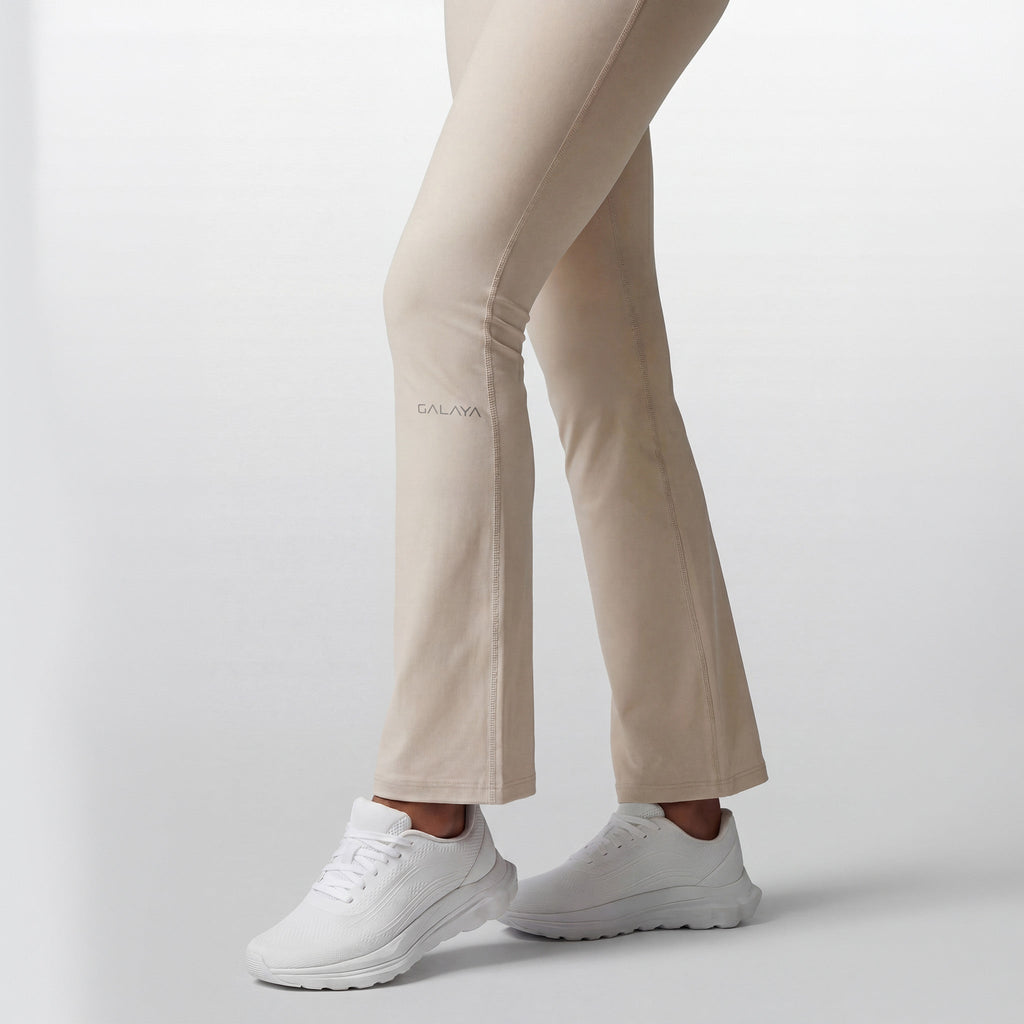 Pantalon De Yoga Femme Flare Sirius – Taille Haute – Pilates & Athleisure