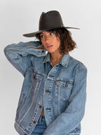 Chapeau Paille Amanda - Black