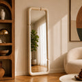 Silk - White Lacquered Rectangular Mirror