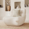 Teddy - Fauteuil En Tissu Bouclé Blanc