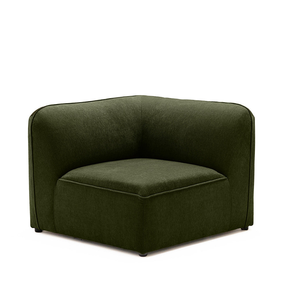 Noor - Angolo Reversibile Per Divano Componibile - Tessuto - Verde
