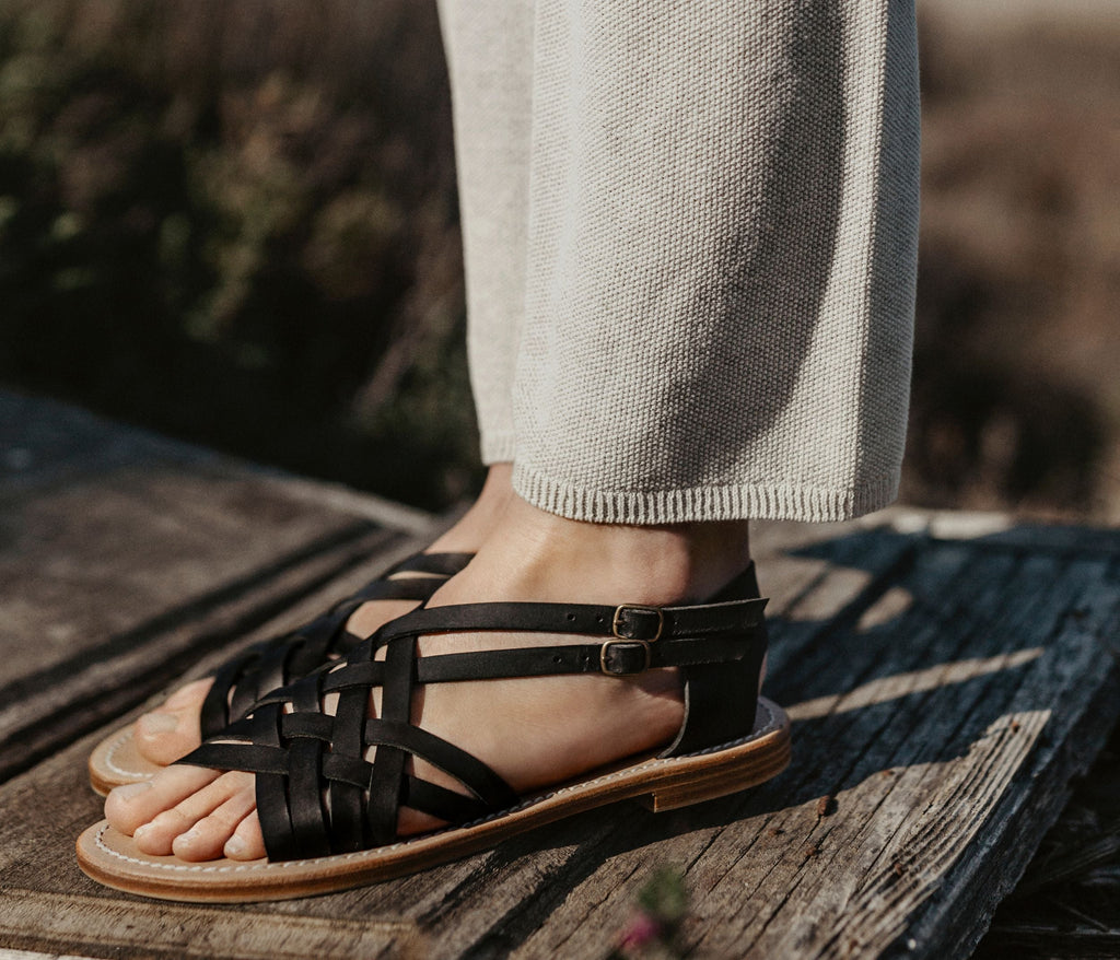 Sandales Annabel - Velours Taupe - Femme