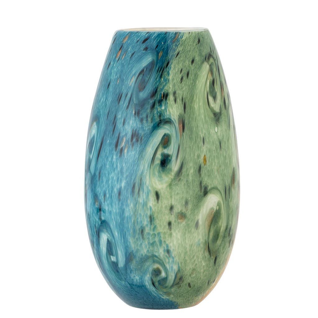 Kalian - Vase - Blue - Glass