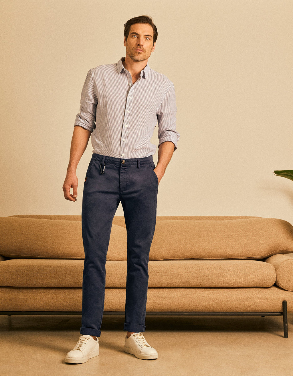 Antoine Chino Pants - Navy - Men