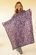 Big Foulard Latika Amaryllis - Amaryllis Navy Cherry