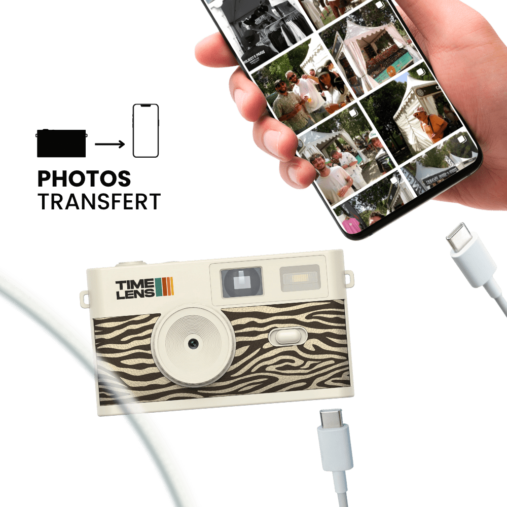 TimeLens® Cream Zebra camera - TIME LENS - TL0120 - 
