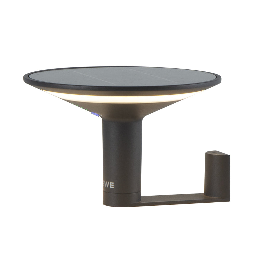 Keope - Decorative Solar Wall Light - Steel - Black