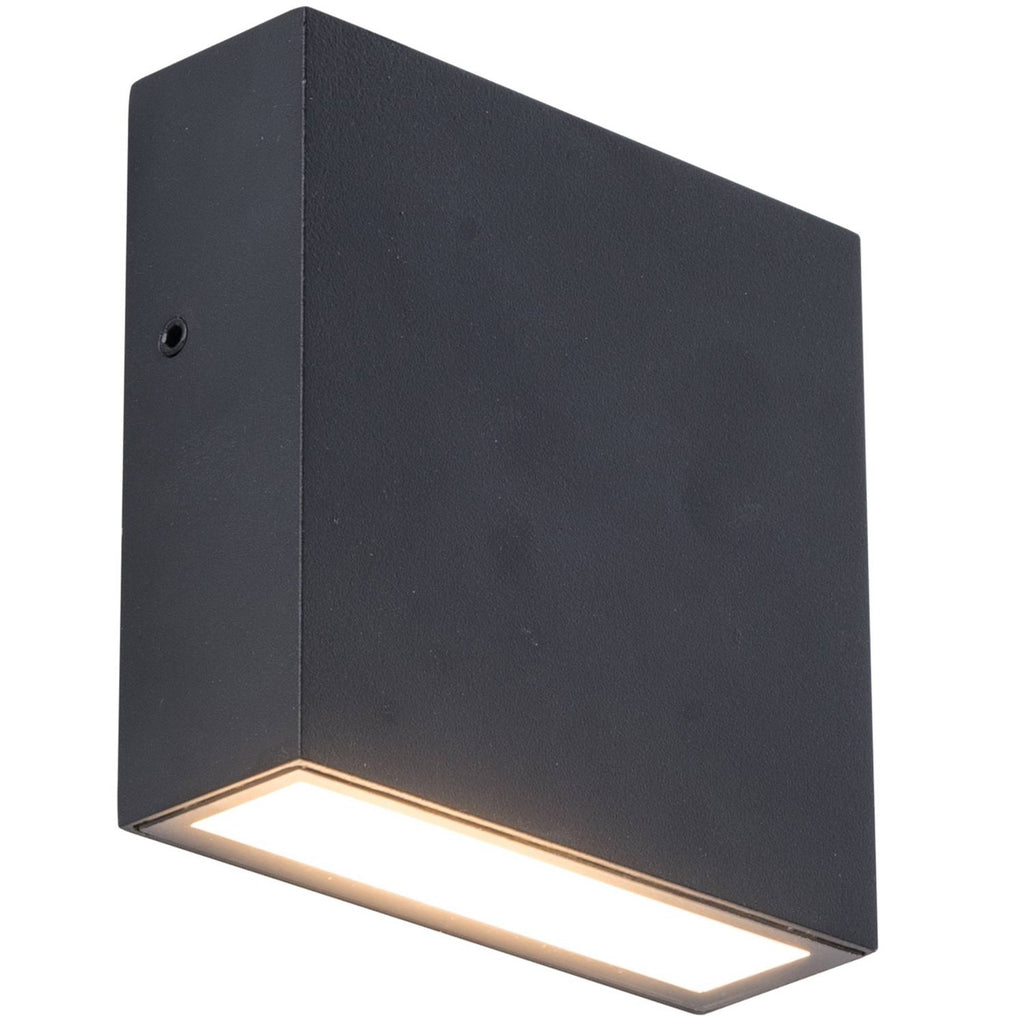 Gemini XF - Aplique de Pared con Alimentación de Red - Aluminio - Negro Mate