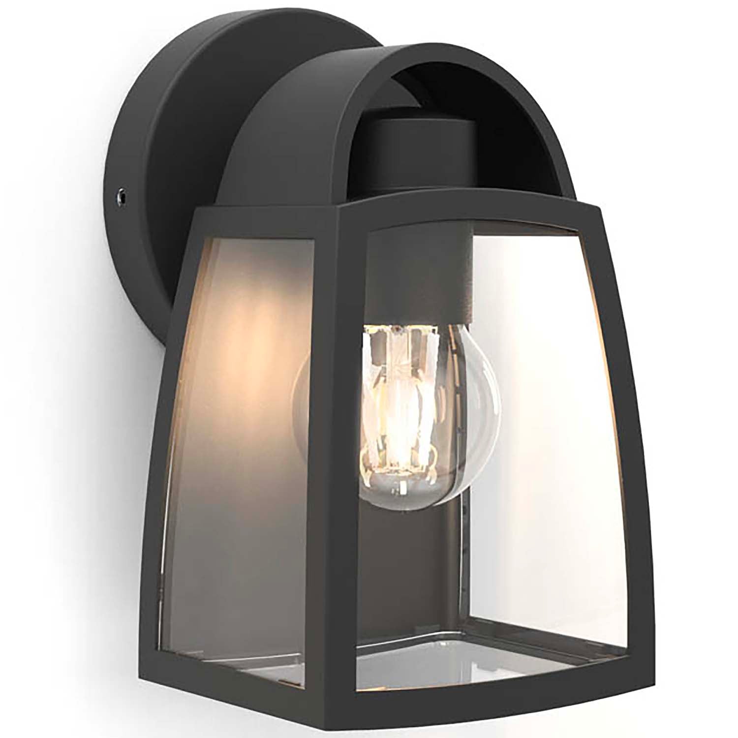 Kelsey - Aplique de Pared con Enchufe - Aluminio - Negro Mate