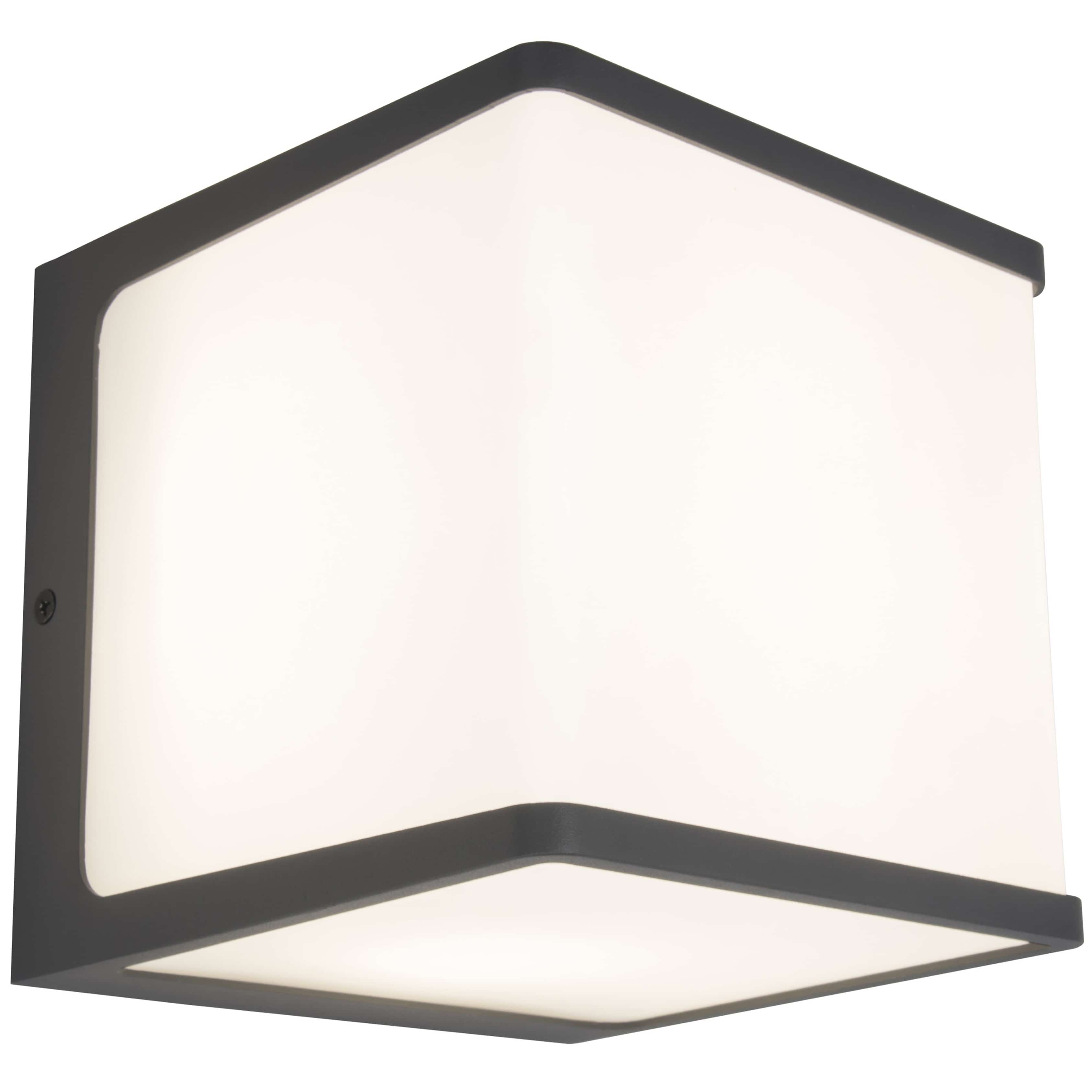 Doblo Cube - Aplique de Pared - Aluminio - Gris Oscuro