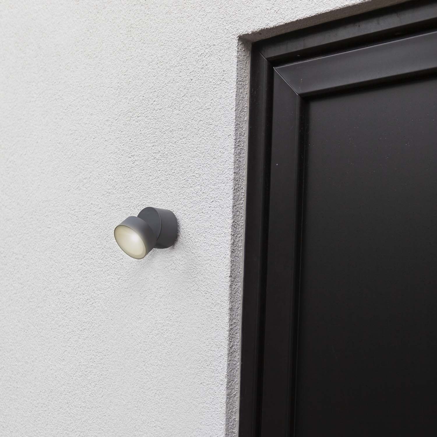 Trumpet - Mains-Powered Wall Light - Aluminium - Dark Grey