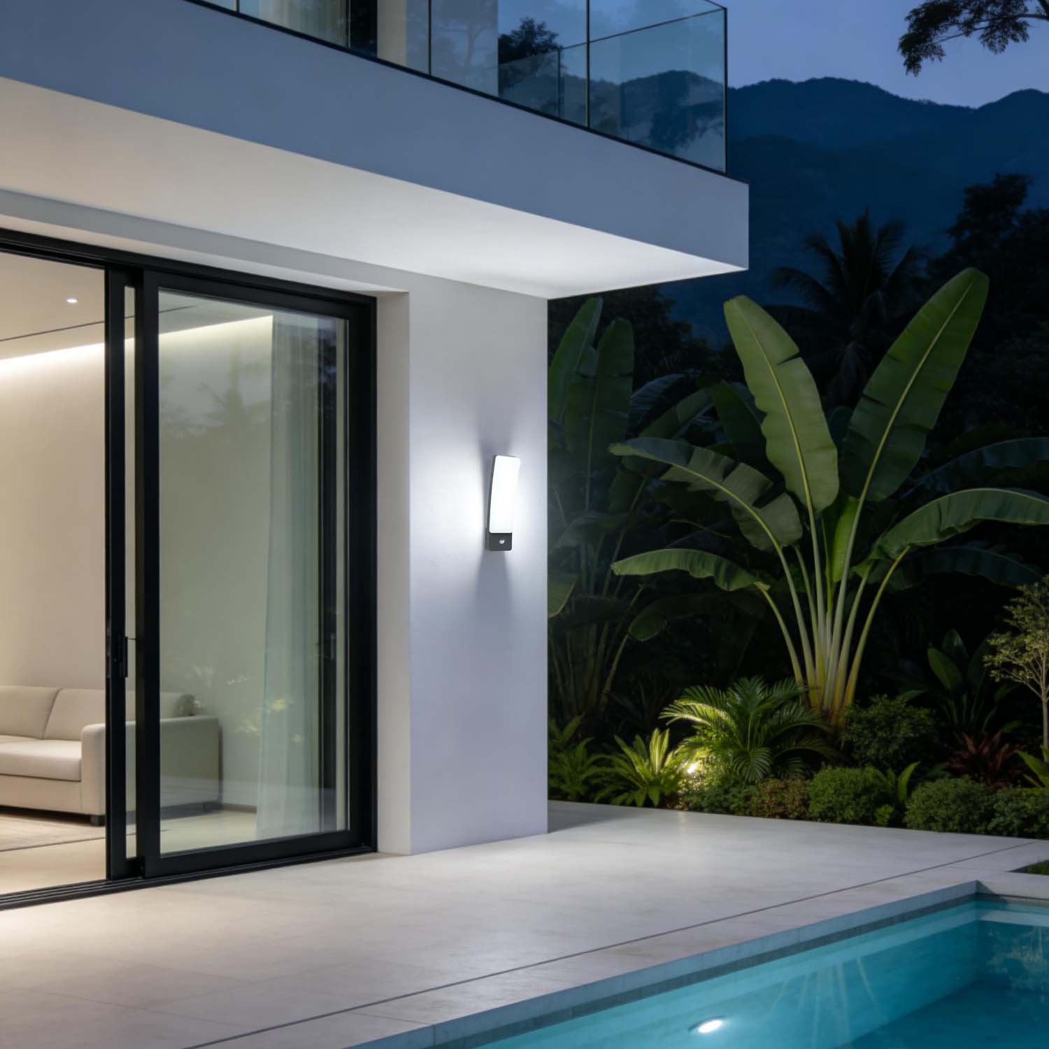 Kira Grey - Mains-Powered Wall Light - Aluminium - Dark Grey