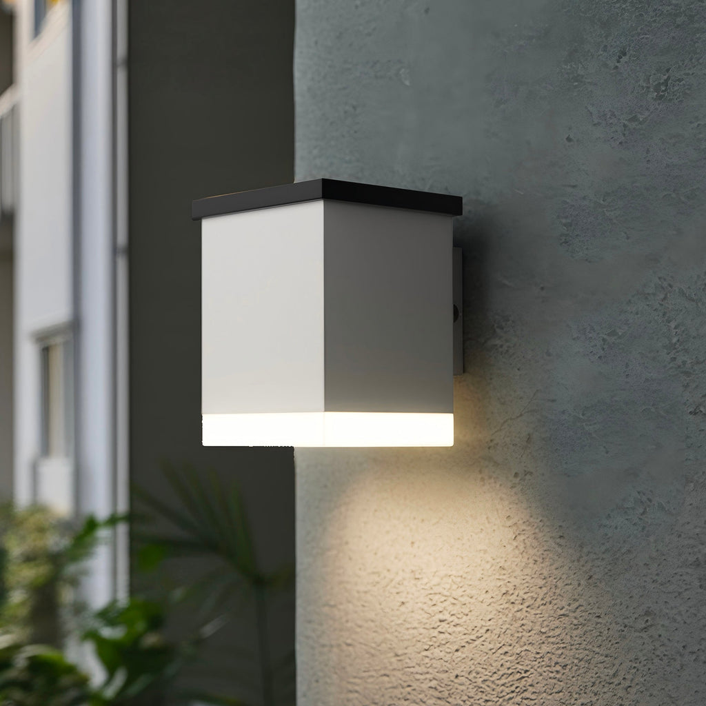 Sunbox - Applique Solaire Décorative - Acier - Blanc