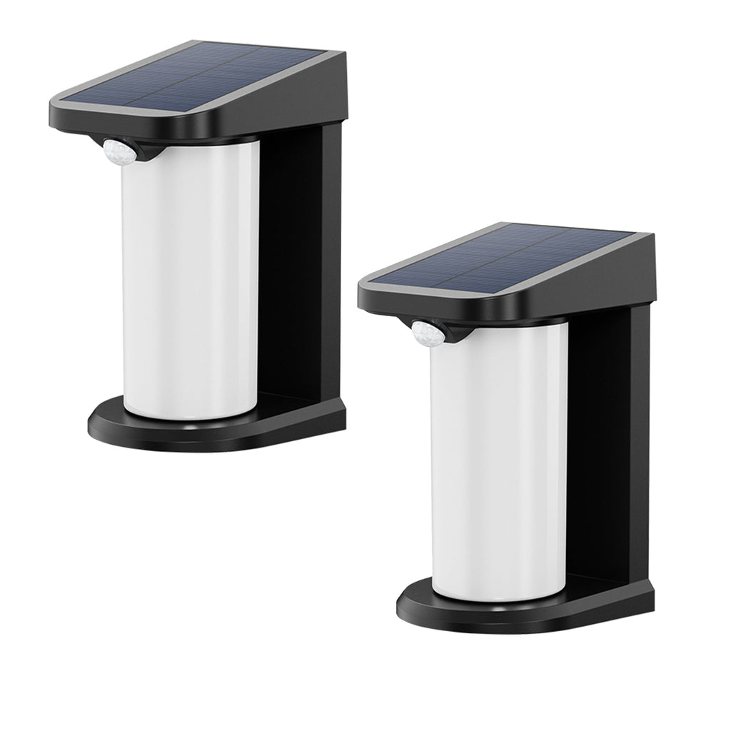 Lusty - Decorative Solar Wall Lamp - Plastic - Black