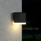 Sunbox - Decorative Solar Wall Lamp - Steel - Black
