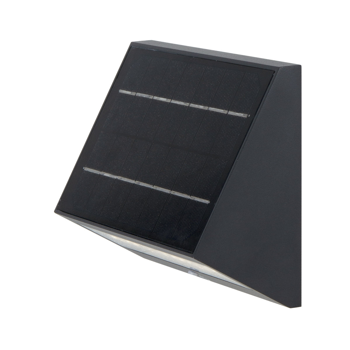 Ecostep - Solar Wall Lamp - Aluminum - Black