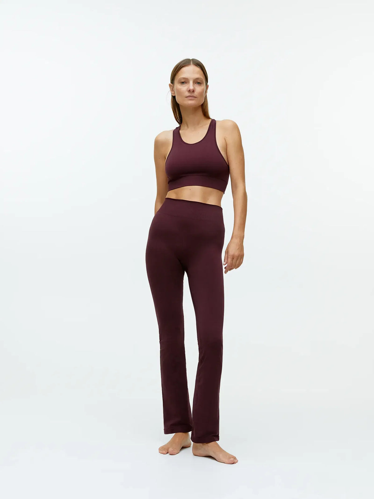 Flavia leggings – Röd