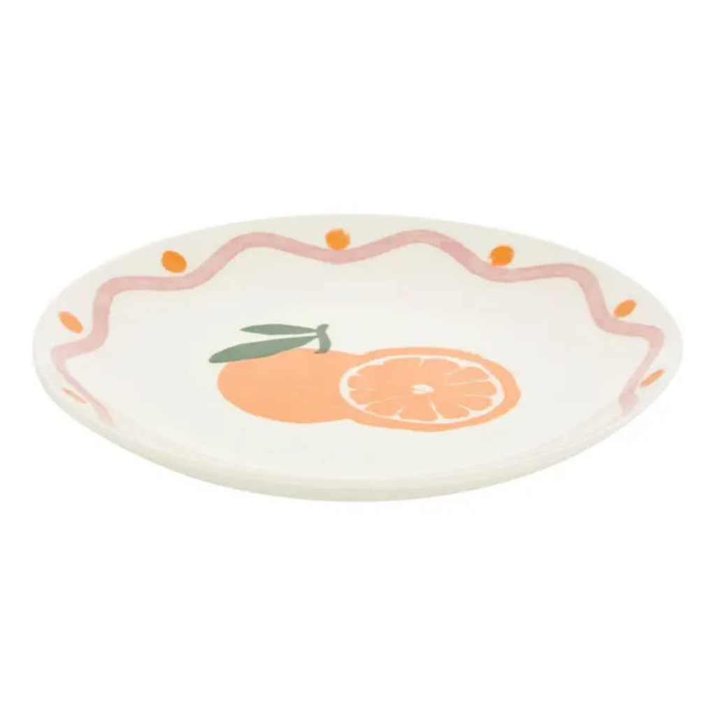 Fruity Orange Dessert Plate
