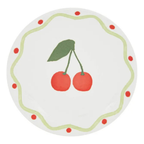 Assiette À Dessert Fruity Cerises – Lot De 6