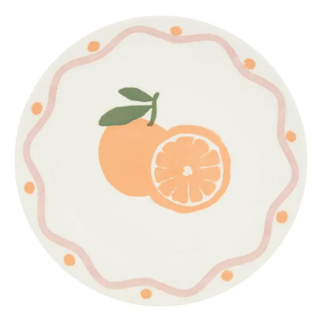 Fruity Orange Dessert Plate
