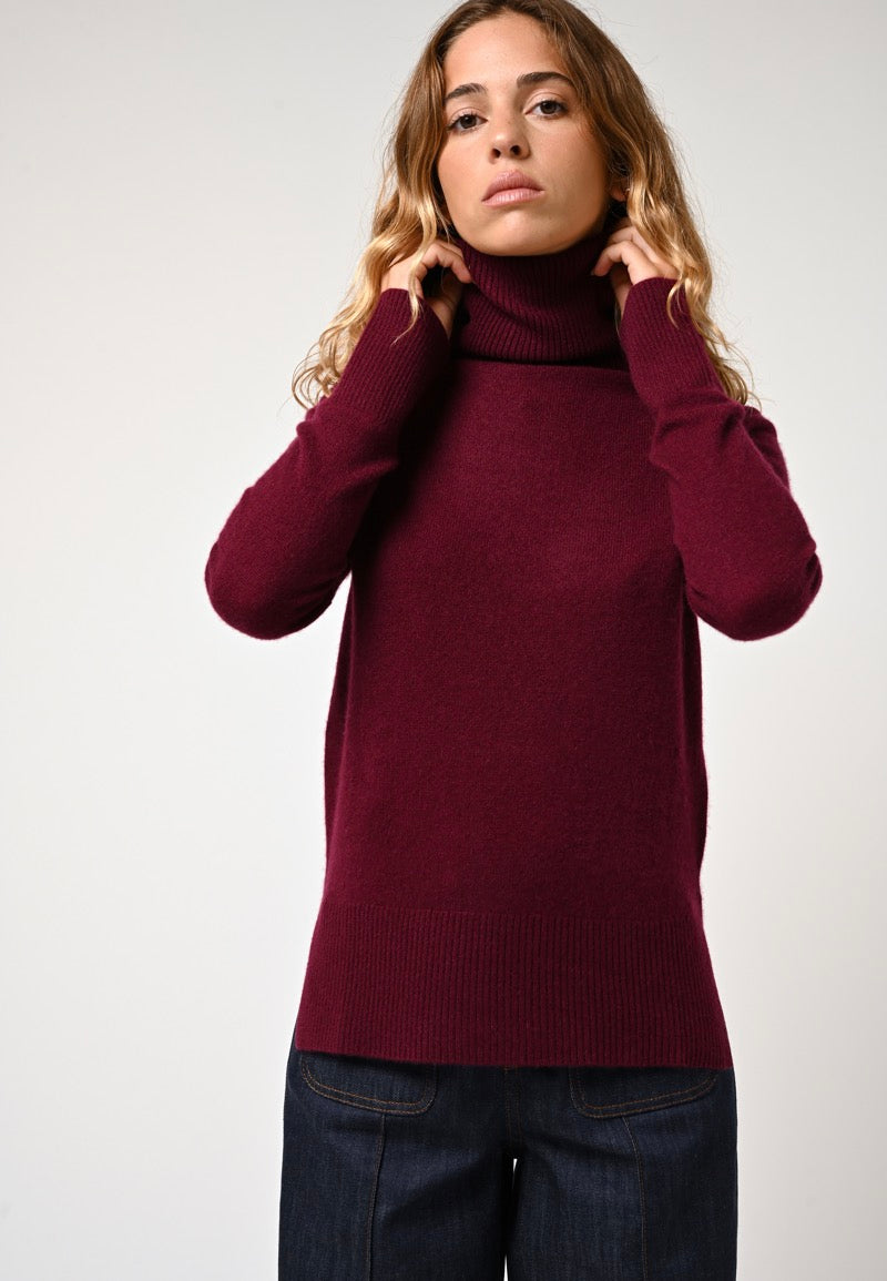 Pull Col Roulé - Fornet - Rouge