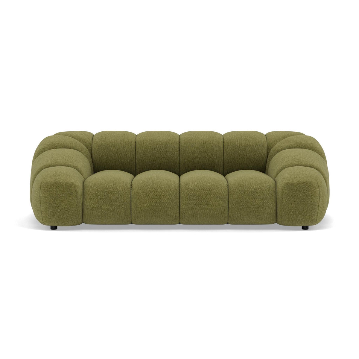Ava - Canapé - 3 Places - Velours Texturé - Vert