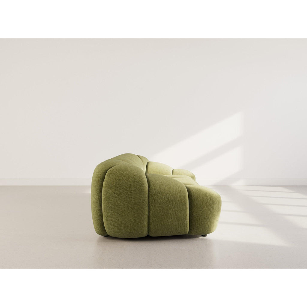 Ava - Canapé - 3 Places - Velours Texturé - Vert