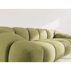 Ava - Canapé - 3 Places - Velours Texturé - Vert