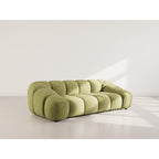 Ava - Canapé - 3 Places - Velours Texturé - Vert