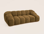 Ava - 3-Seater Sofa - Textured Velvet - Yellow