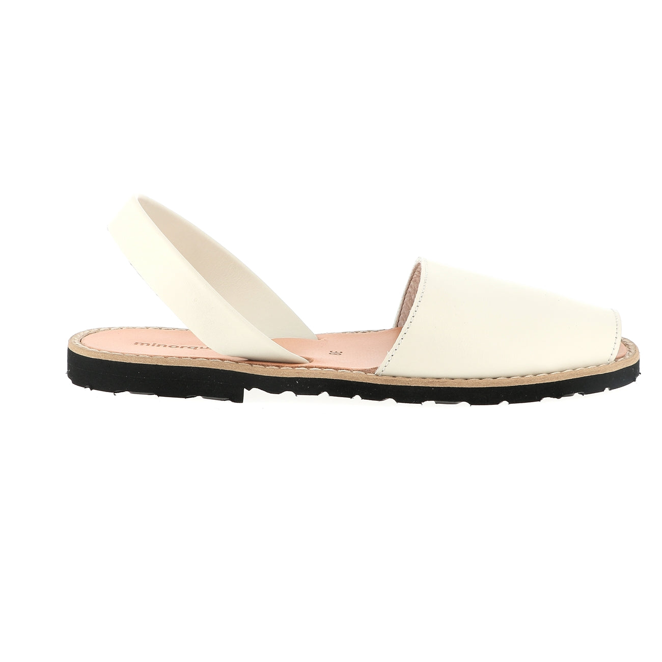 Sandales Avarca Cuir Tangon - Blanc - Mixte