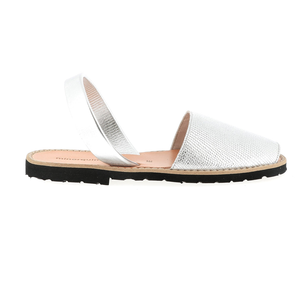 Sandales Avarca Lézard Argent Argent - Femme