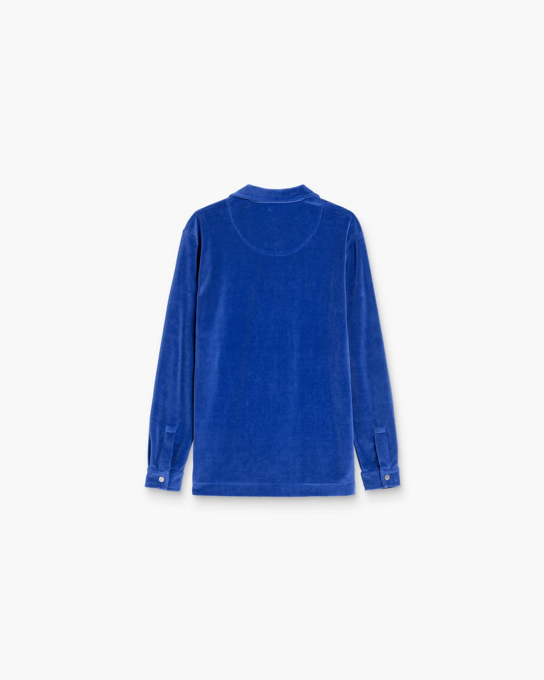 Chemise Azur Velour Long Sleeve - Blue