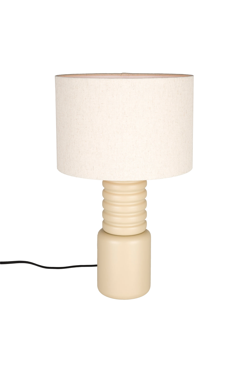 Six - Lámpara De Mesa - Hierro - Beige