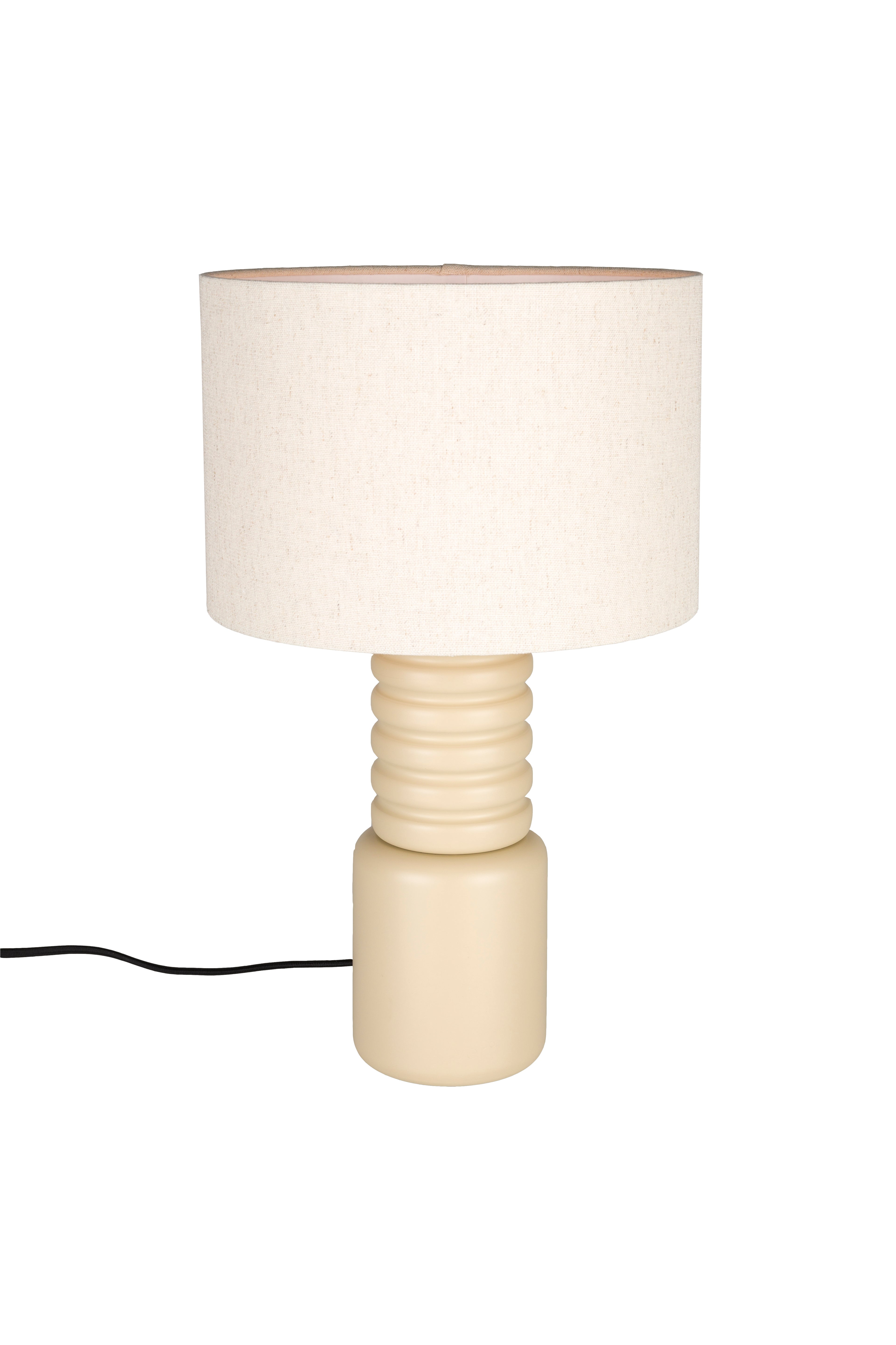 Six - Lámpara De Mesa - Hierro - Beige