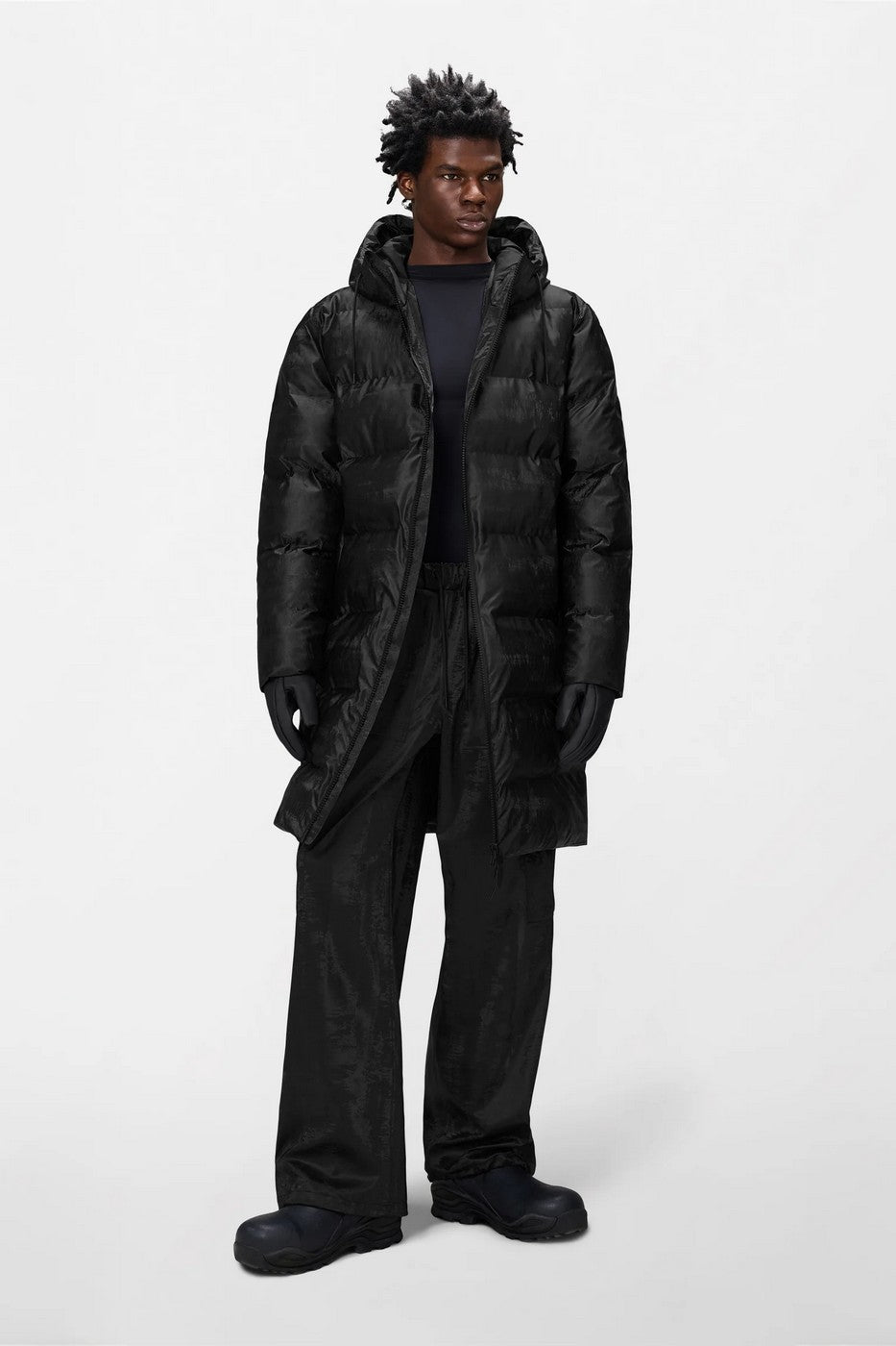 Alta Longer Puffer W3T4 Coal Jacket - Unisex