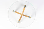 Kobe - Table D'Appoint - Verre - Naturel/Beige