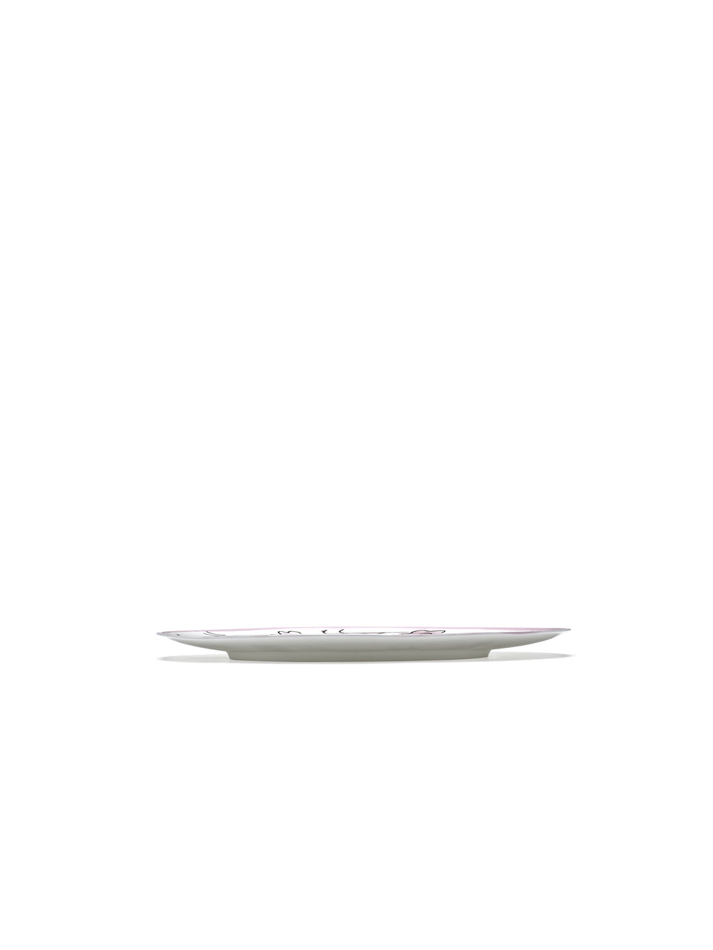 Midnight Flowers - Set Di 2 Piatti - M - Porcellana Bone China - Foncé Viola