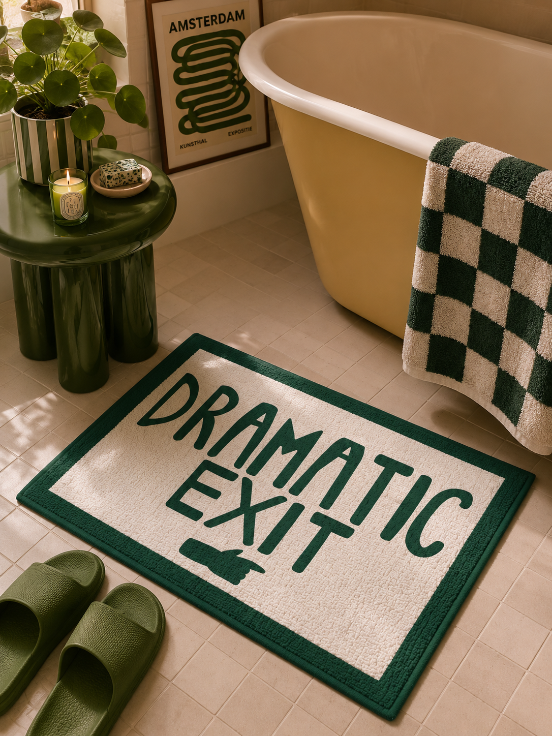Bath Mat "Dramatic Exit"