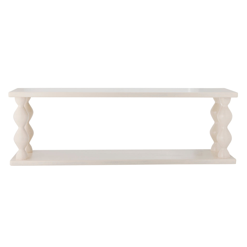 Salino - Lot de 2 Étagères - Blanc - Mdf
