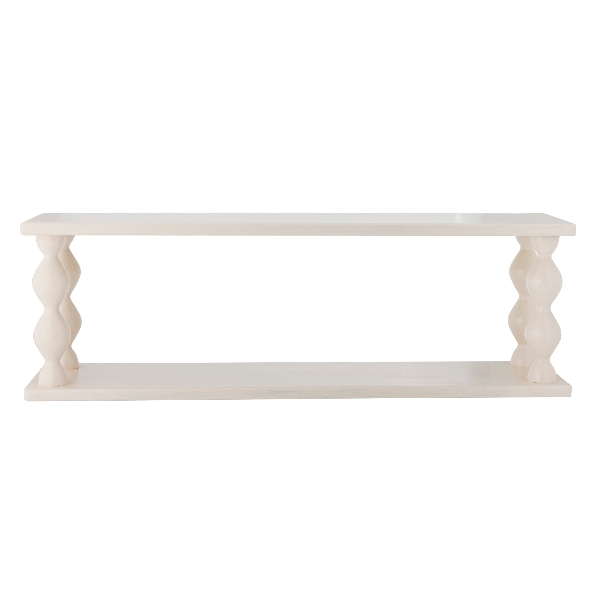 Salino - Lot de 2 Étagères - Blanc - Mdf