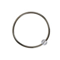 Jonc Bouddhiste Aura – Dark Silver & Quartz Transparent
