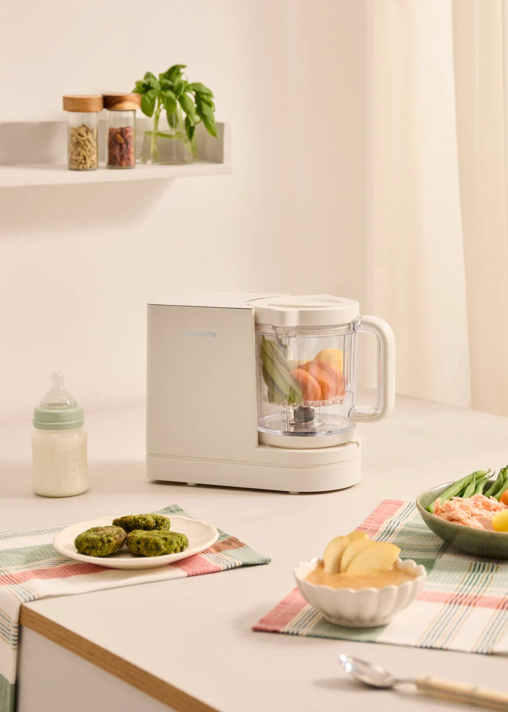 Baby Chefbot - Multifunction Food Processor with Steriliser for Babies - Off-White