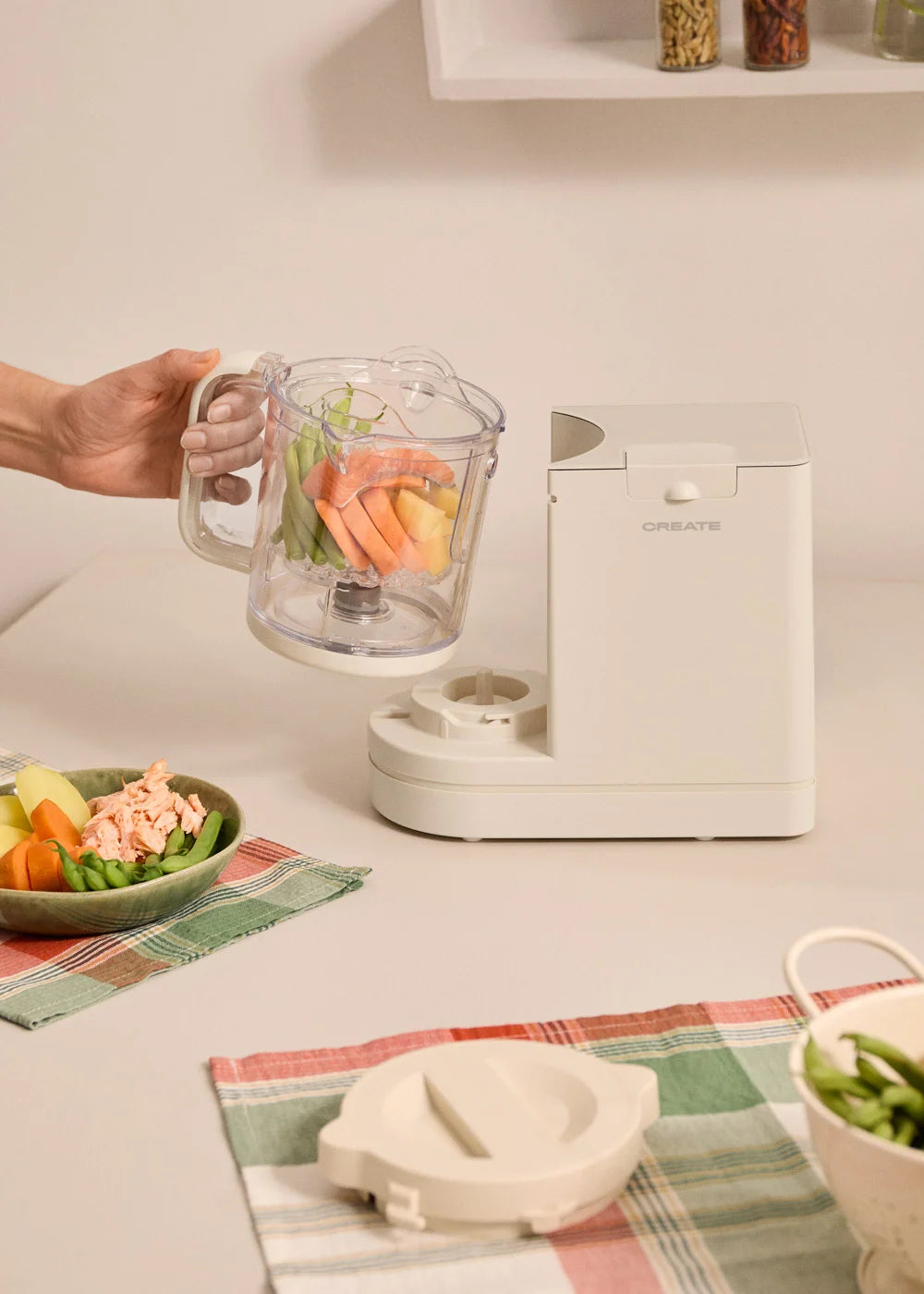 Baby Chefbot - Multifunction Food Processor with Steriliser for Babies - Off-White