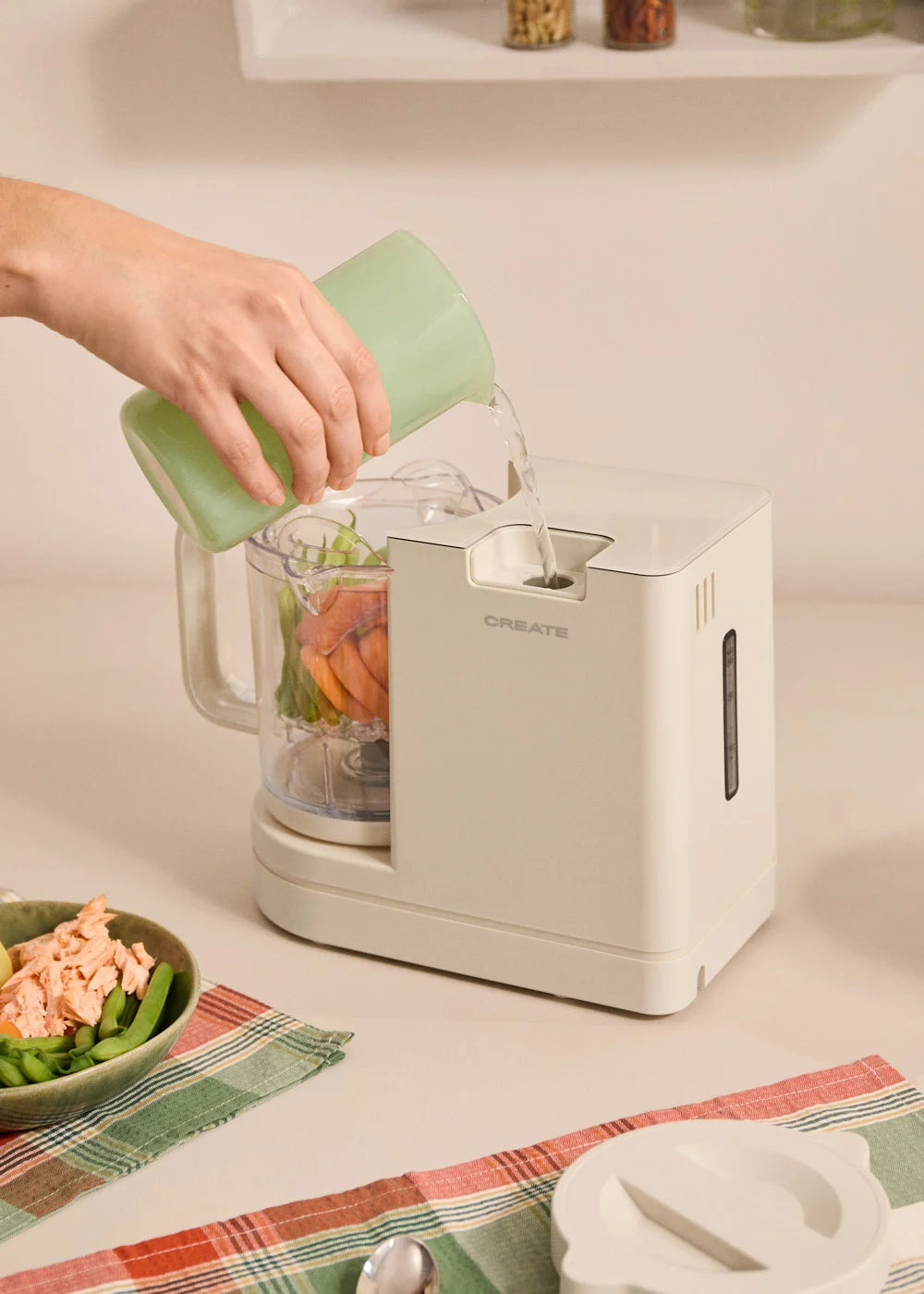 Baby Chefbot - Multifunction Food Processor with Steriliser for Babies - Off-White
